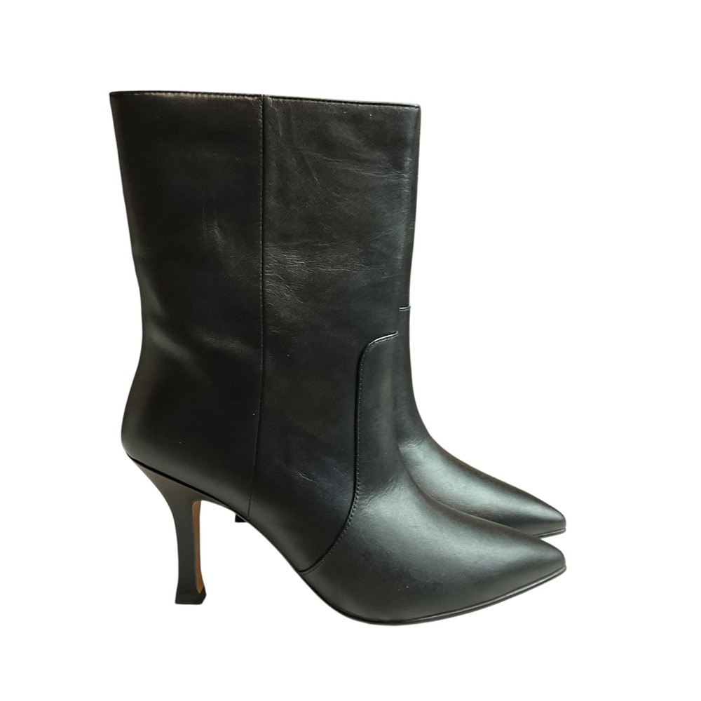 Lisa Vicky ARTHAUL-V Black Sheep Nappa Pointed Toe Stiletto Heel Boots 8 NWT